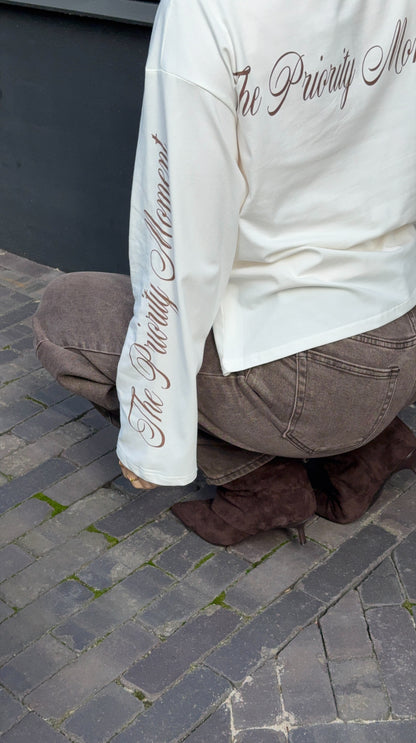 Longsleeve shirt 'Moment' - wit