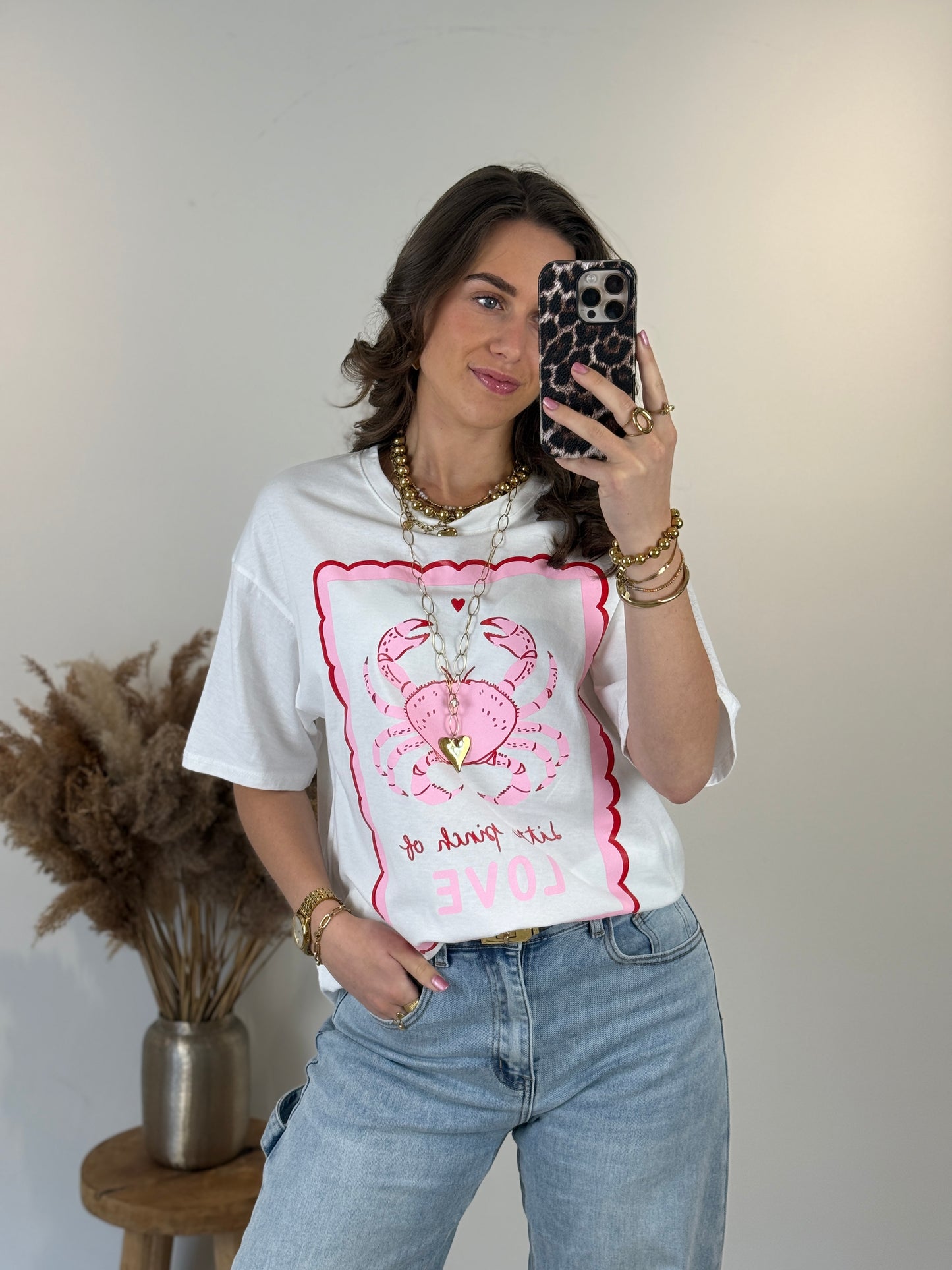 Shirt met opdruk - wit