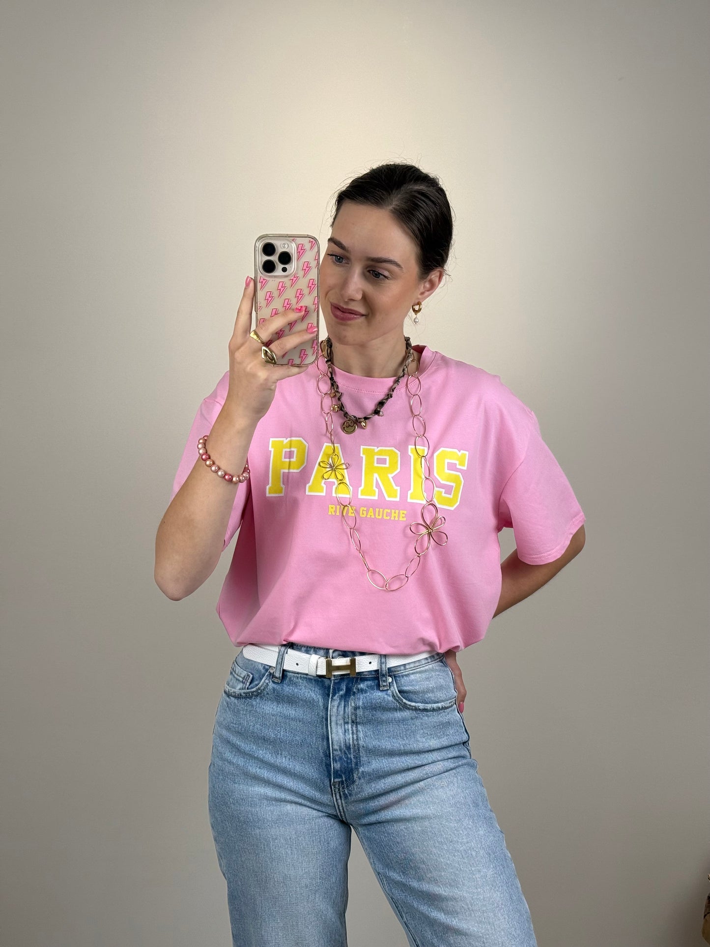 Shirt 'paris' - roze