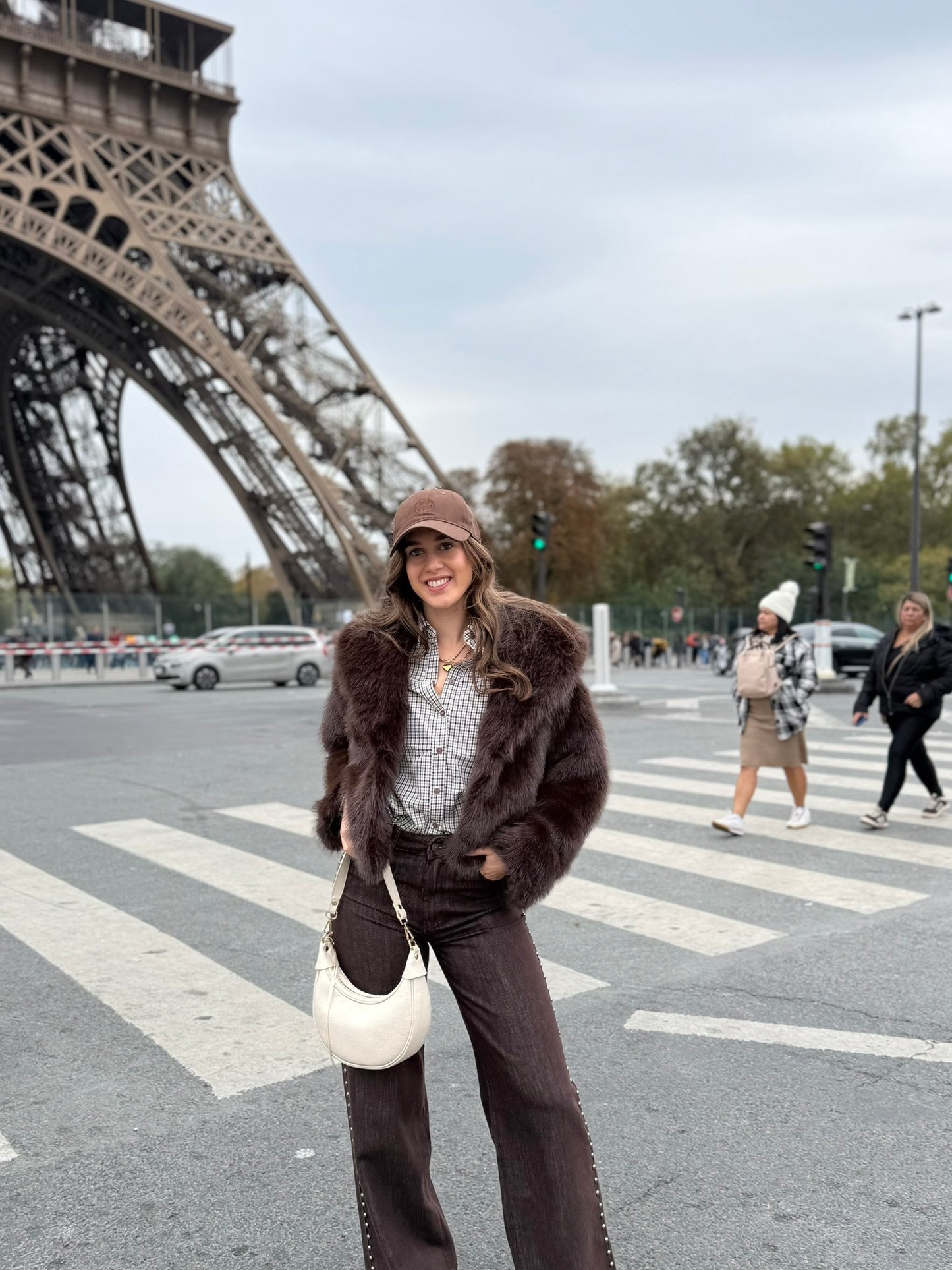 Fluffy bontjas - bruin