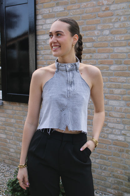 Handgemaakte top - grijs - At Styles