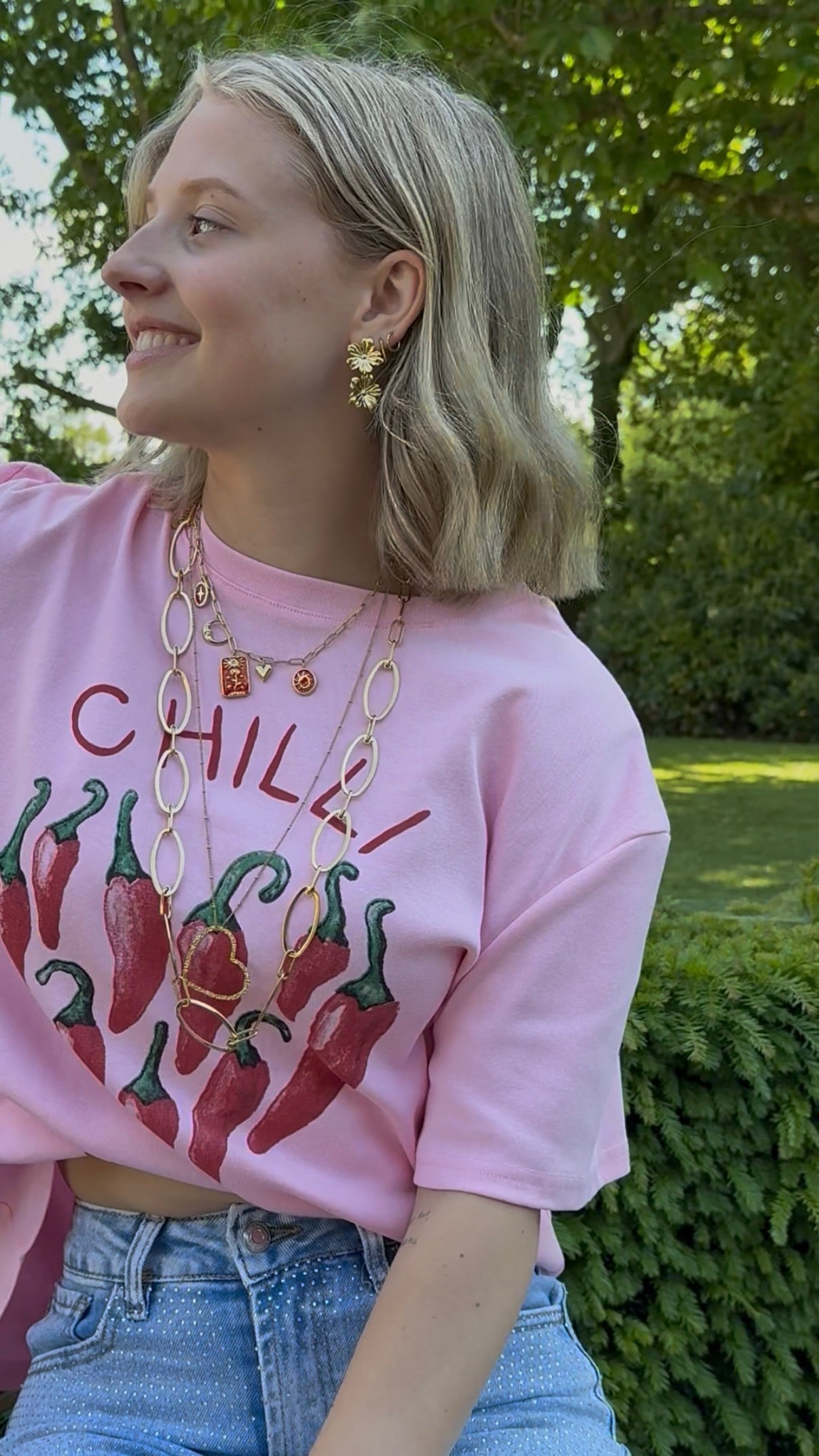 Bedel ketting | Goud rood