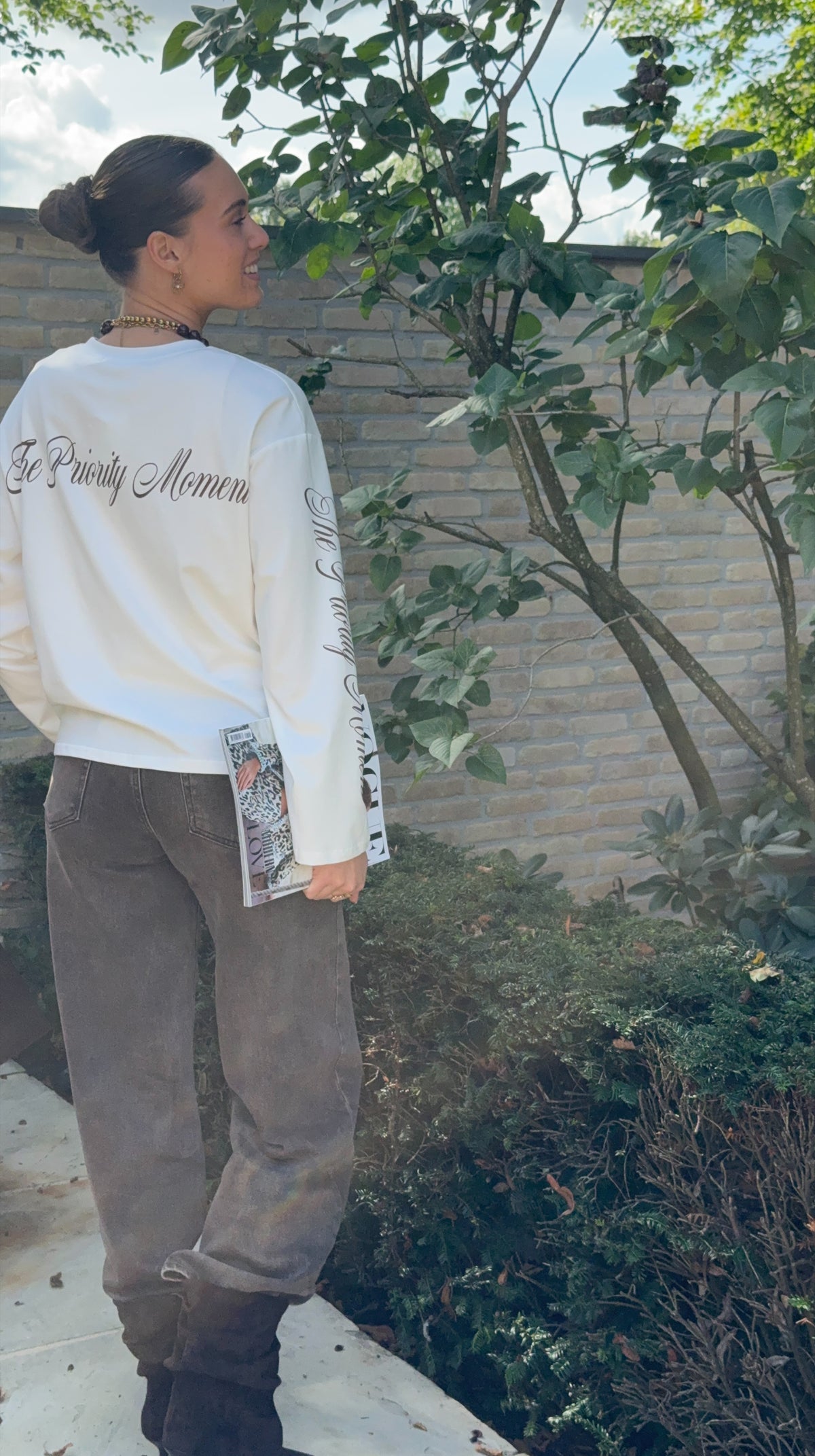 Longsleeve shirt 'Moment' - wit