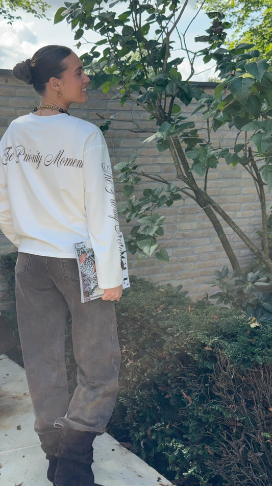 Longsleeve shirt 'Moment' - wit