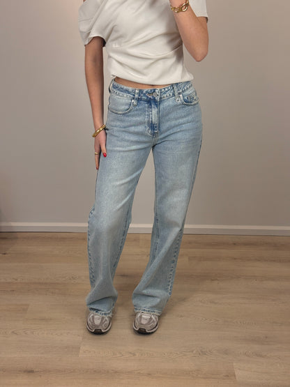 Mid waist - straight leg jeans - denim