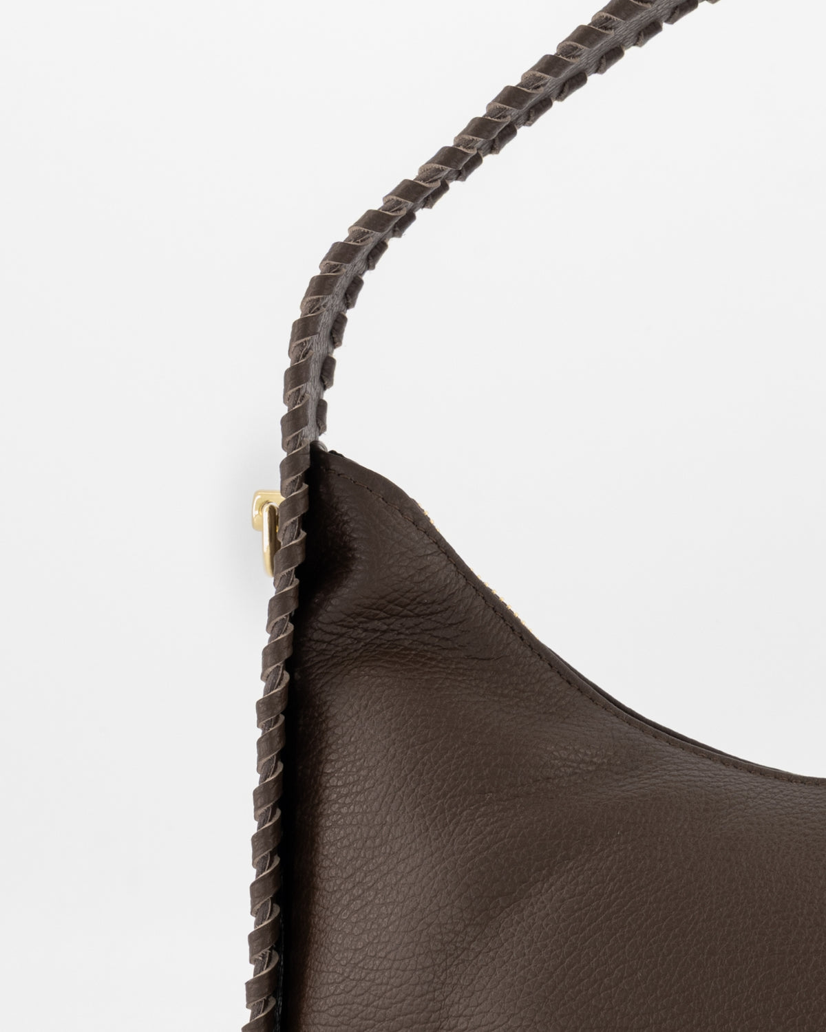Leren suede tas Iris - bruin