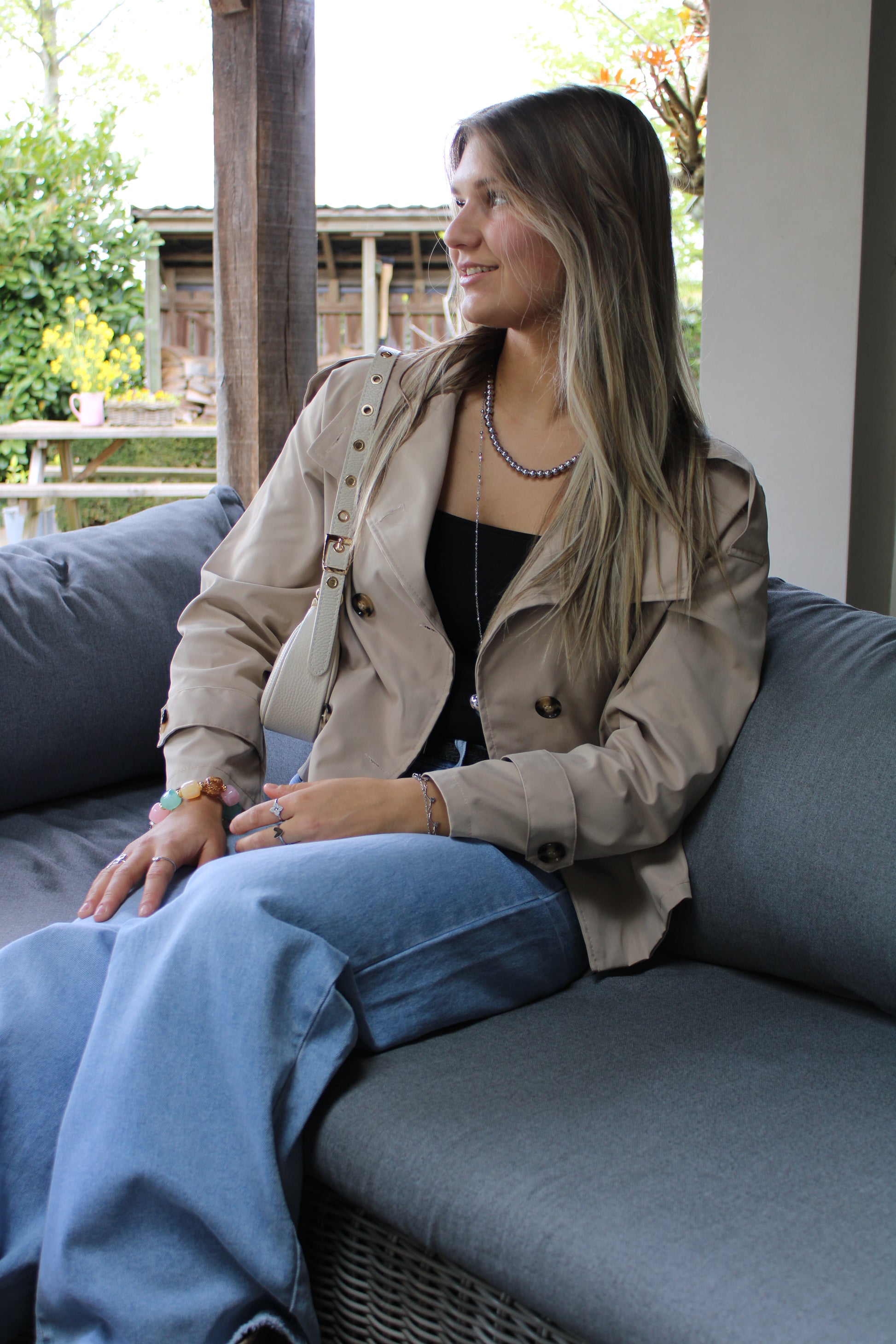 Trenchcoat jasje - beige - At Styles