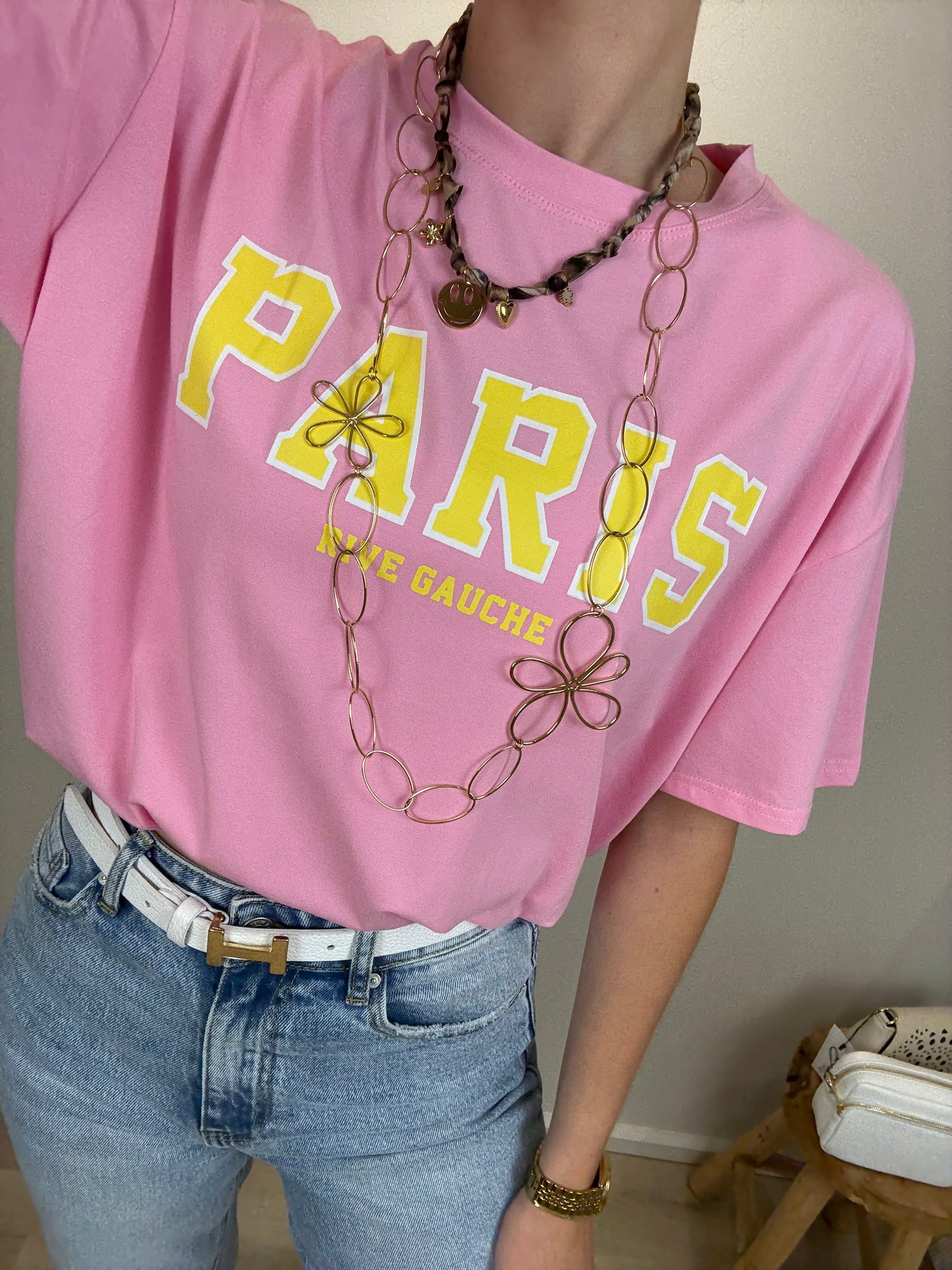 Shirt 'paris' - roze