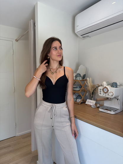 Shaping body met cups - zwart