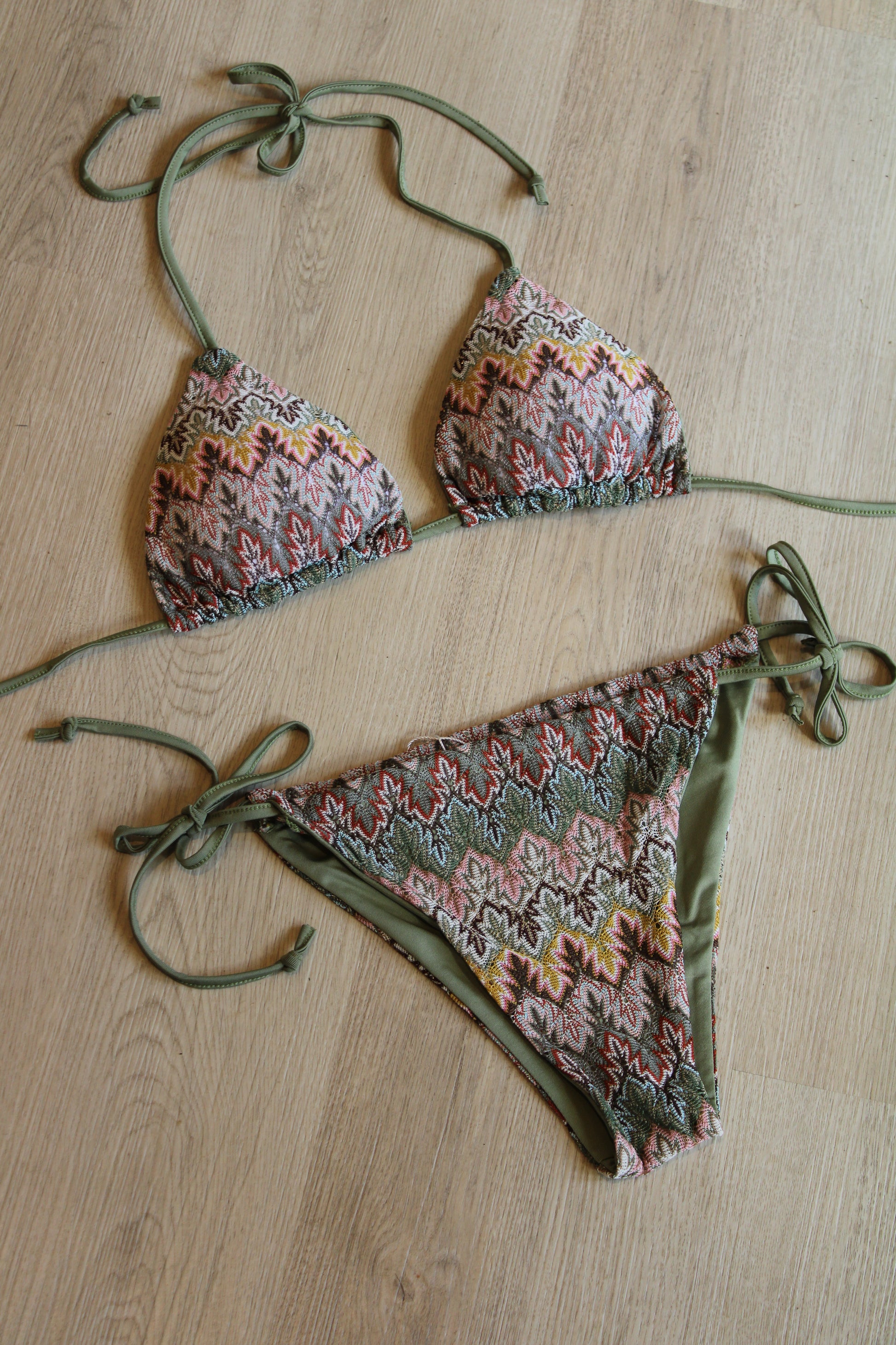 Bikini - groen print - At Styles