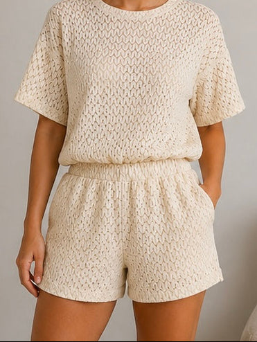 Jogger short - beige
