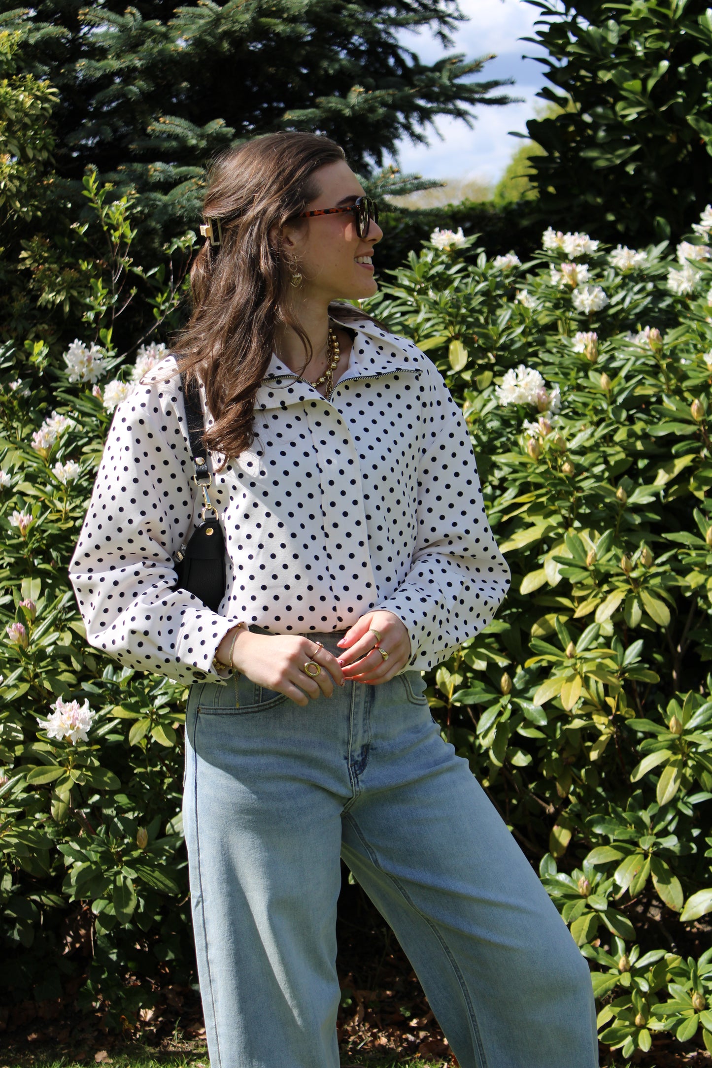 Polkadot jasje - wit - At Styles