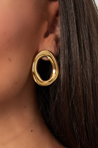 Ovale oorbellen - goud - At Styles