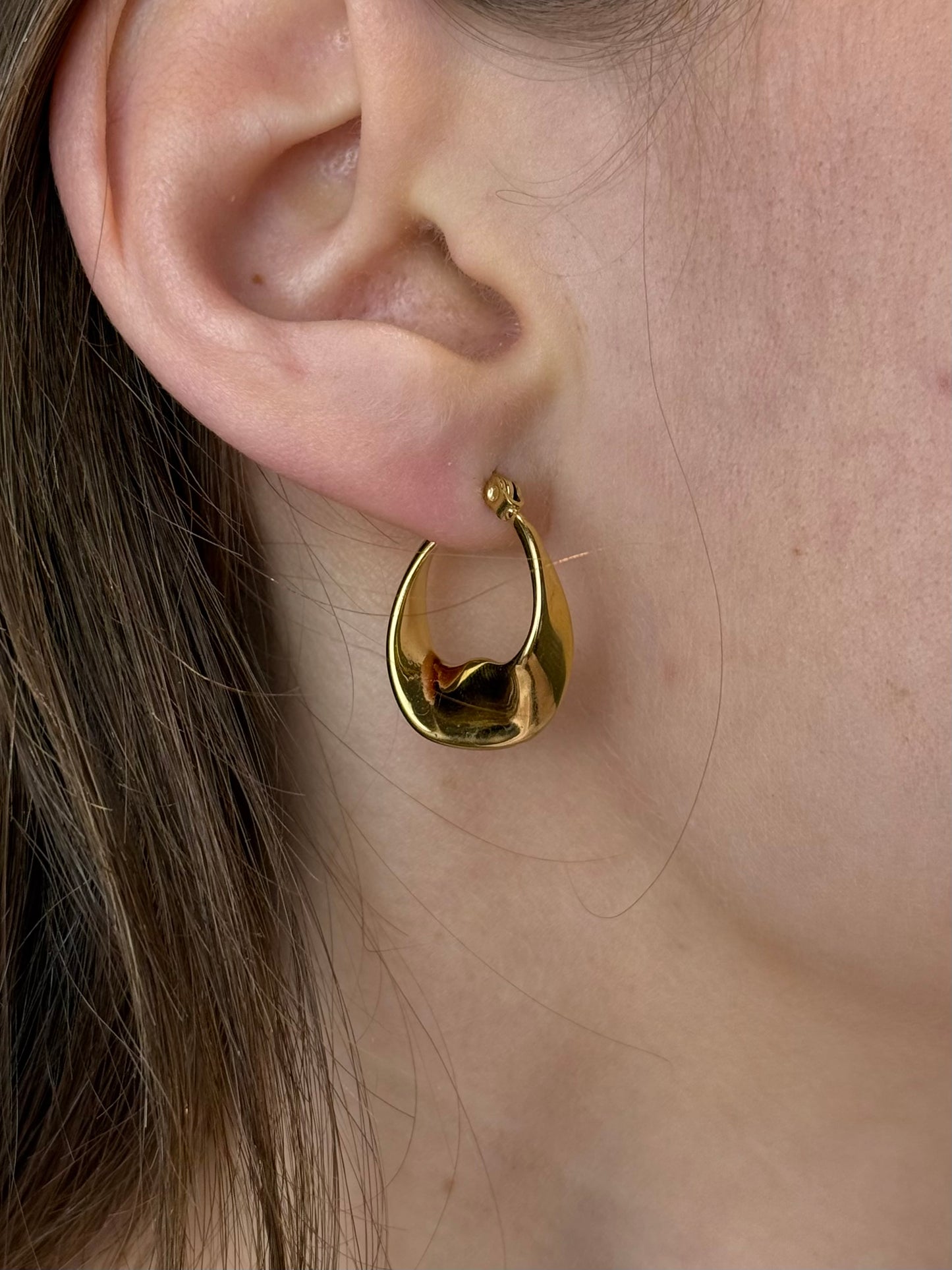 Gedraaide oorbellen - goud