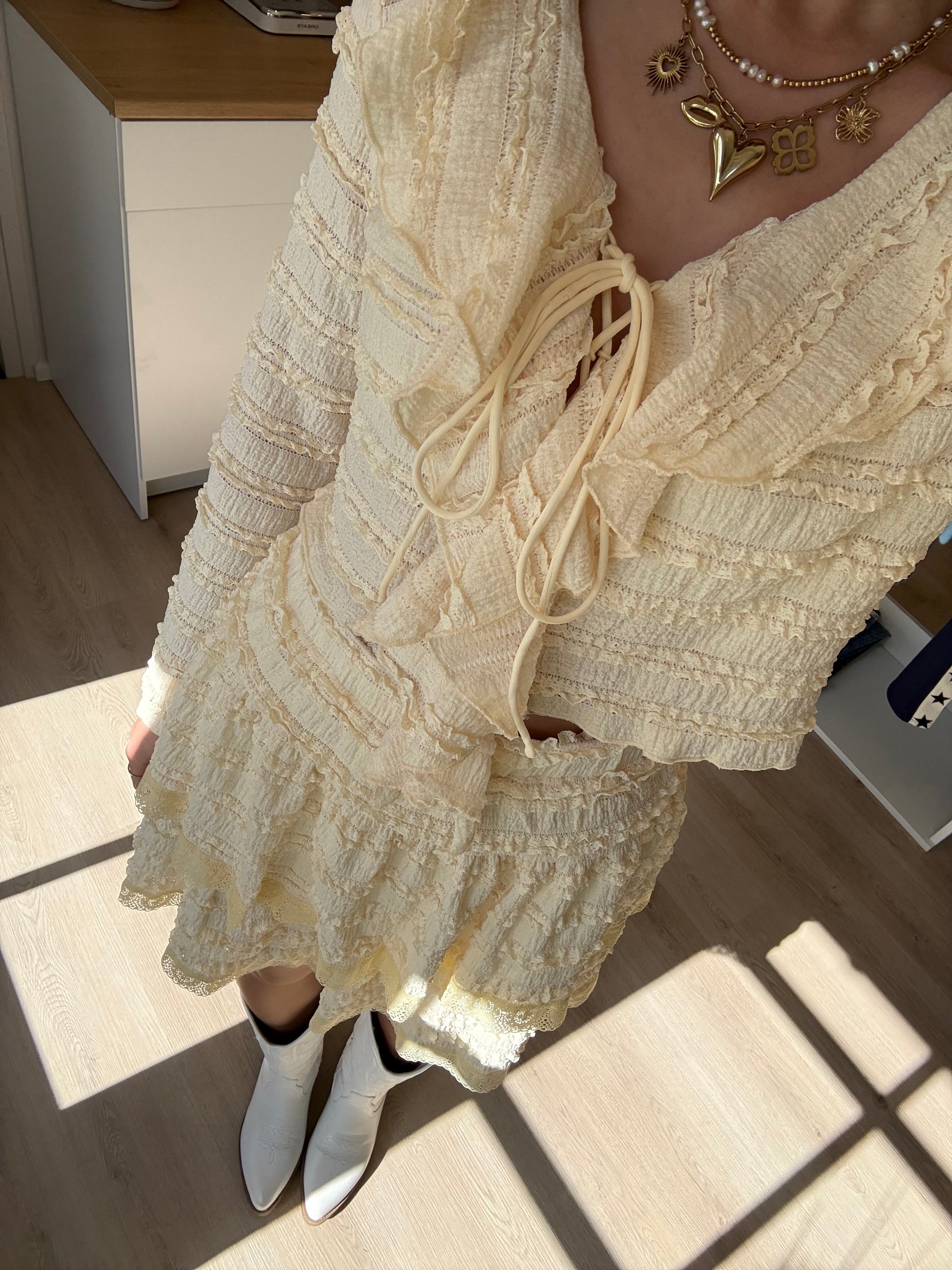 Geel bohemian rokje – At Styles1