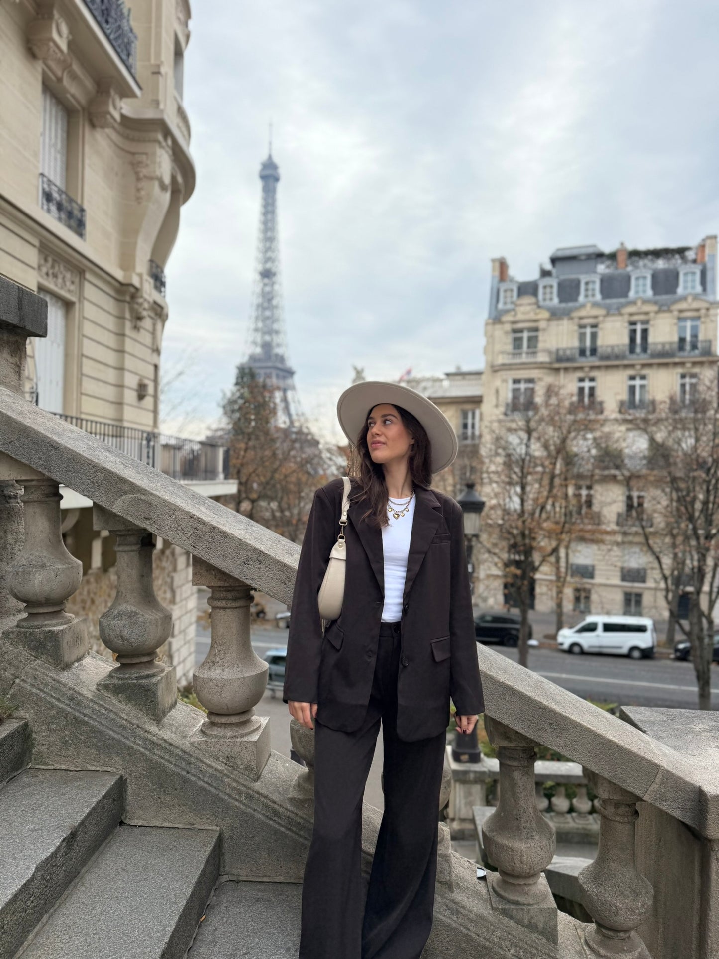 Oversized blazer - bruin