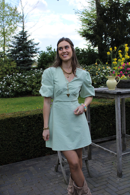 Open rug jurkje - mint groen - At Styles