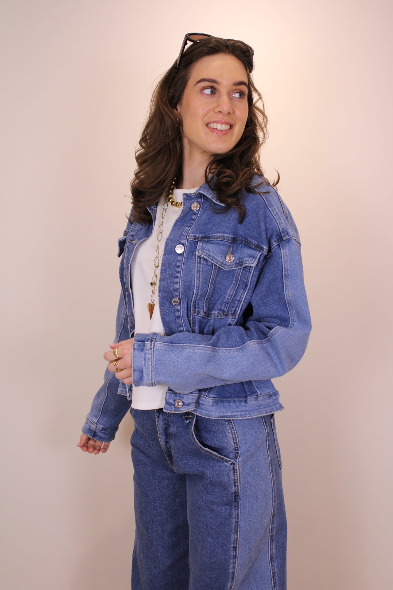 Stretch jeans jasje - denim