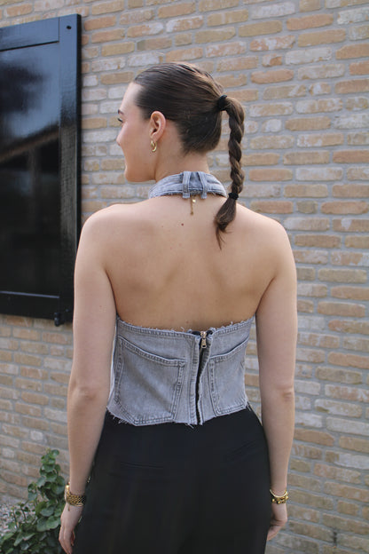 Handgemaakte top - grijs - At Styles