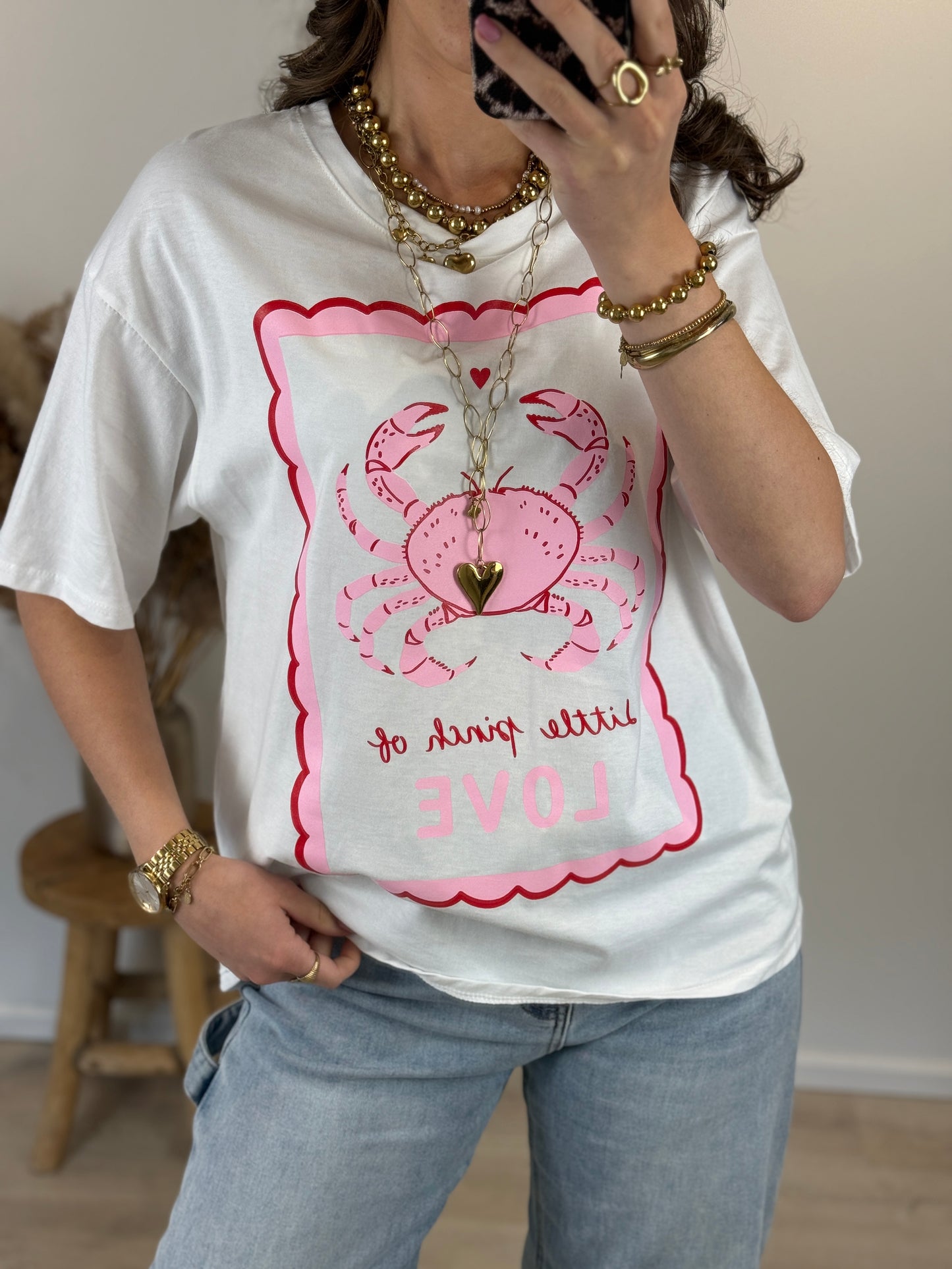 Shirt met opdruk - wit