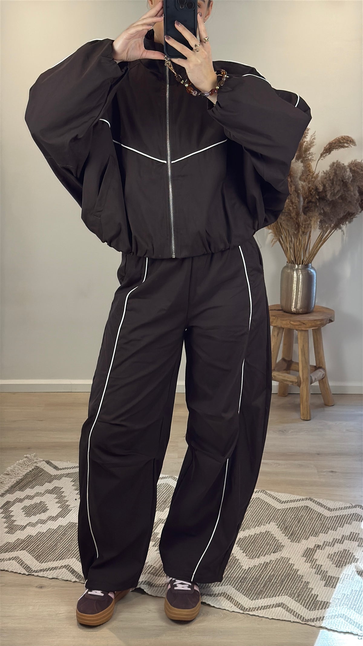 Parachute broek - bruin