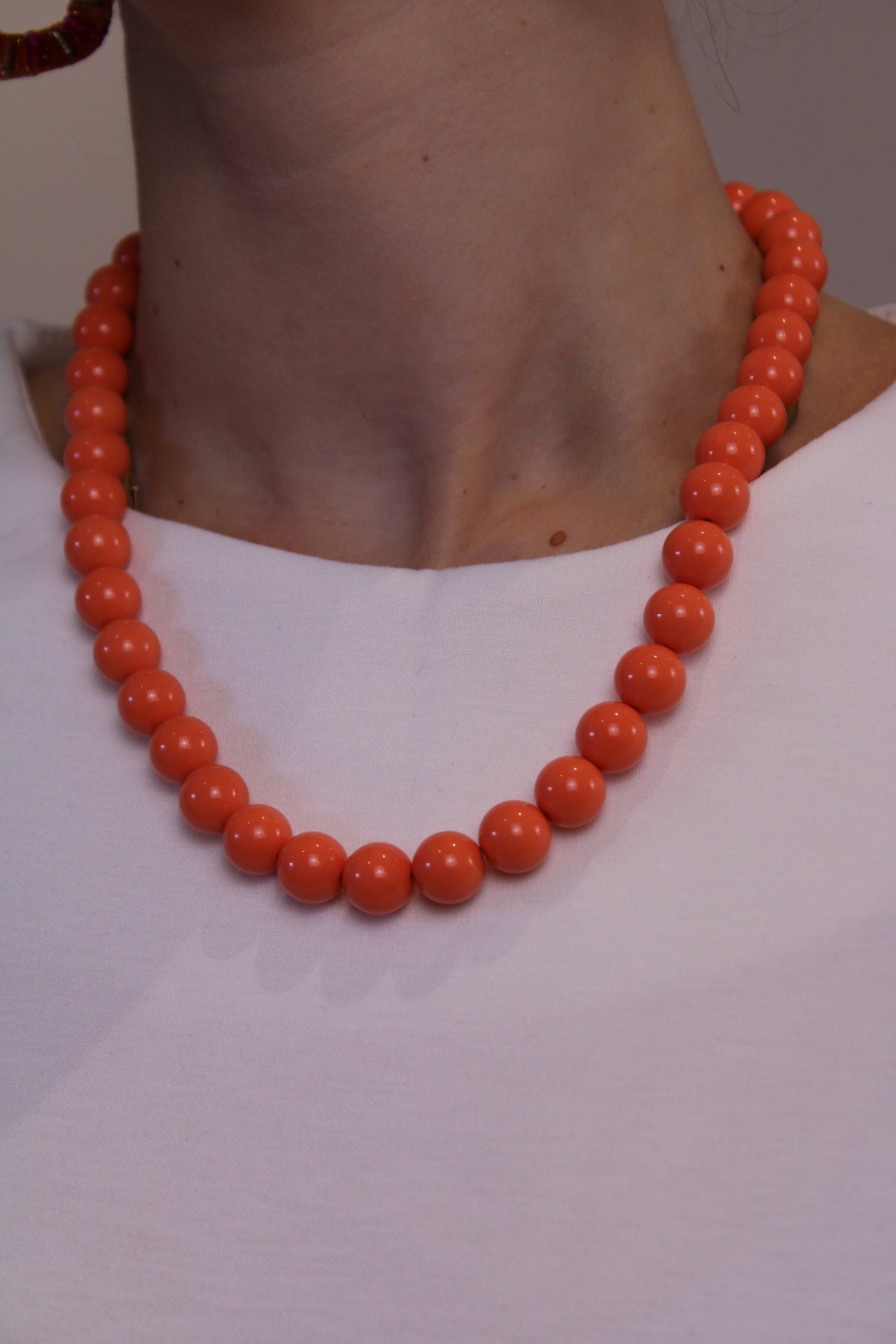 Kralen ketting - oranje - At Styles
