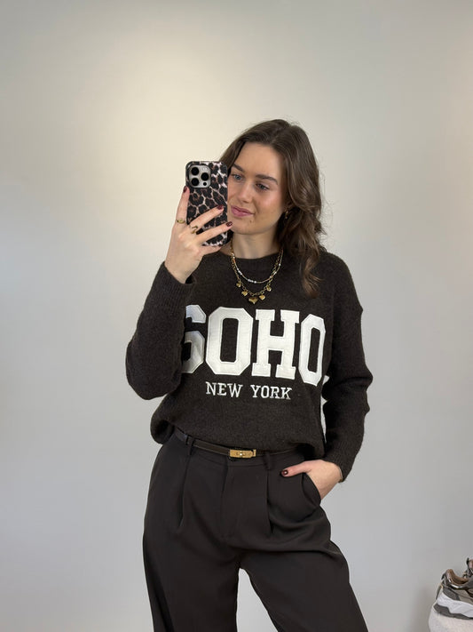 Soho trui - bruin