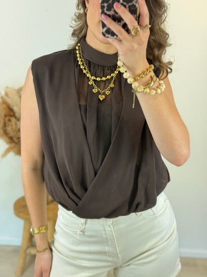 Overslag top - bruin