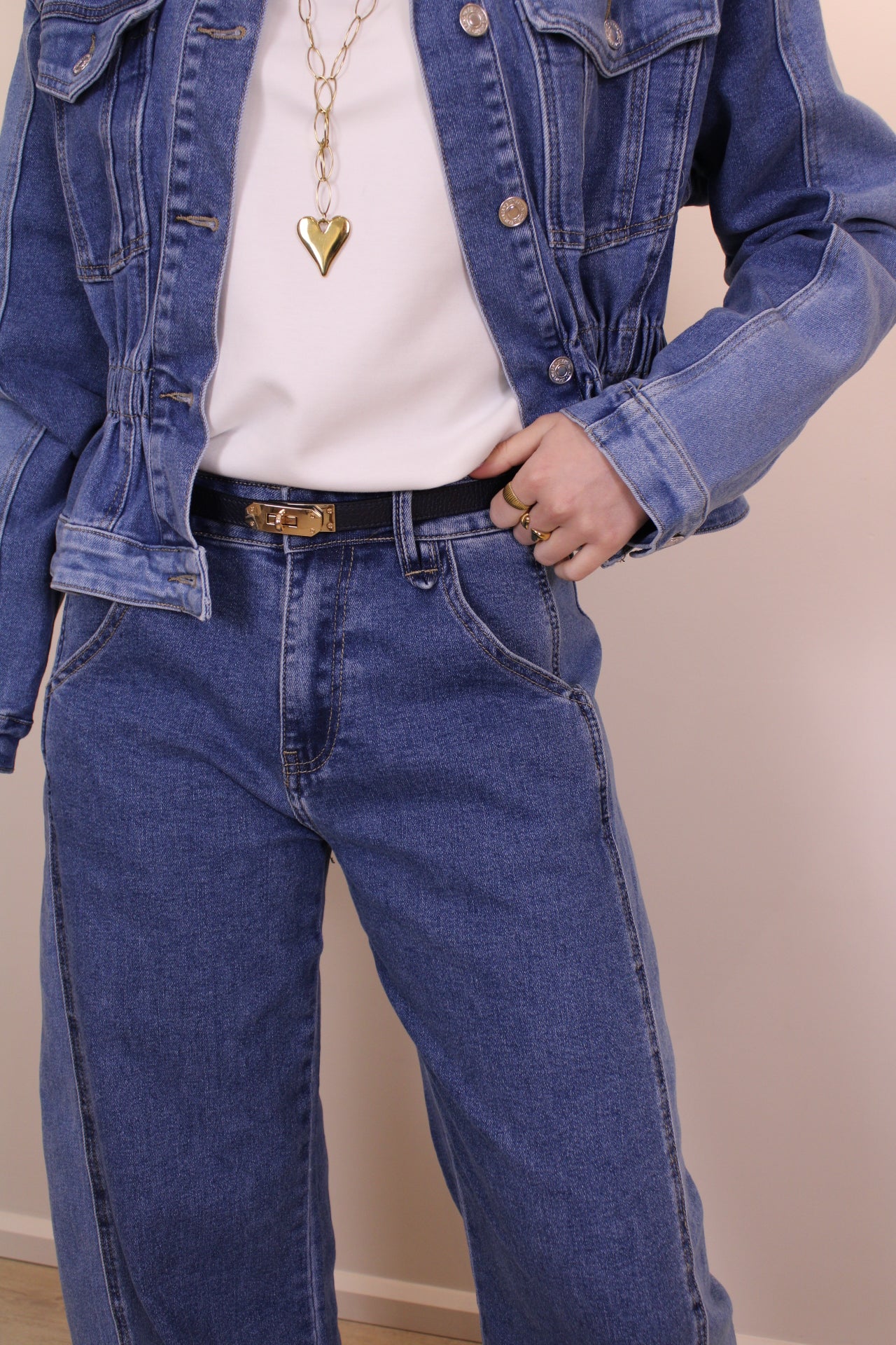 Stretch jeans jasje - denim