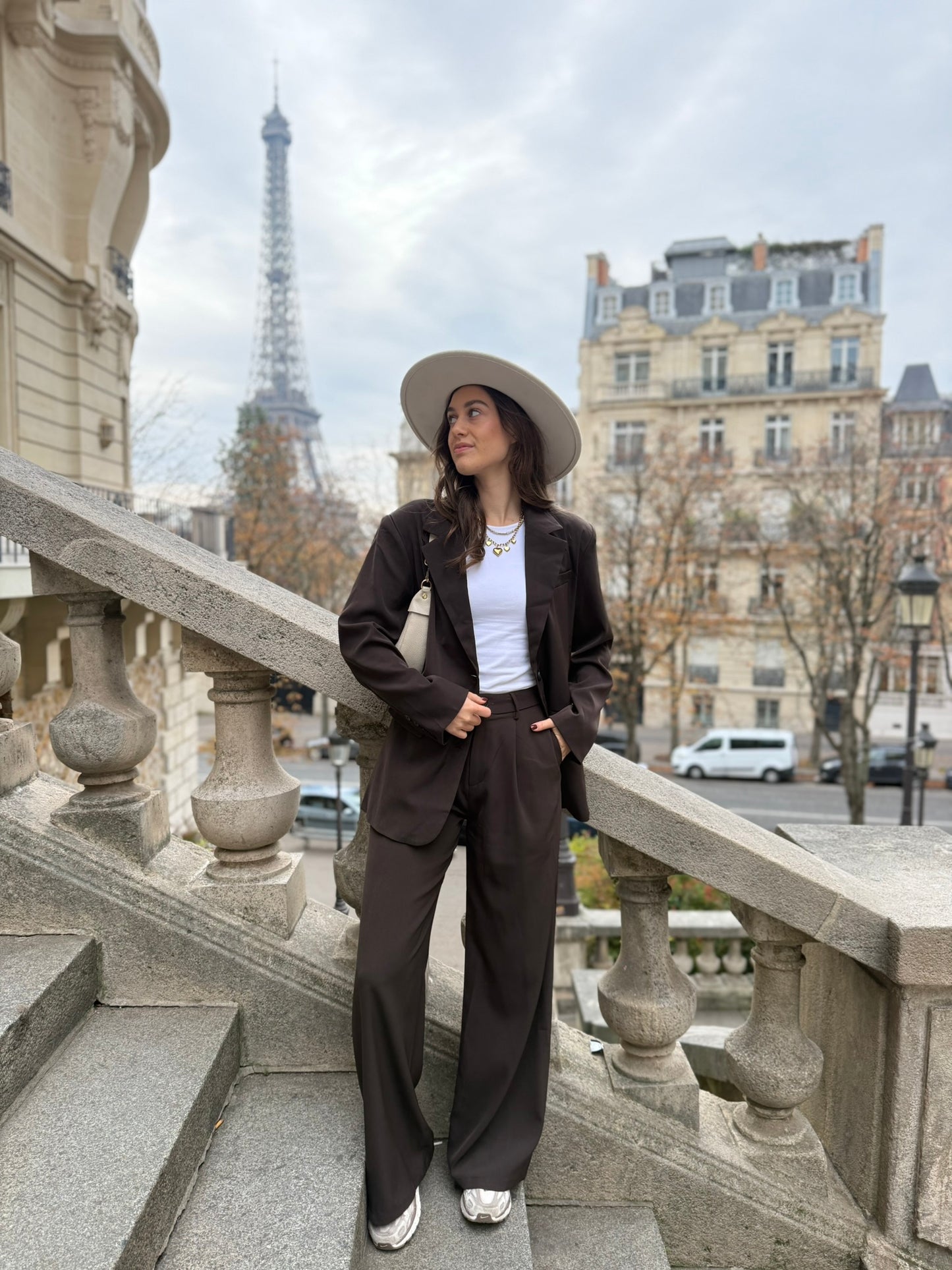 Oversized blazer - bruin