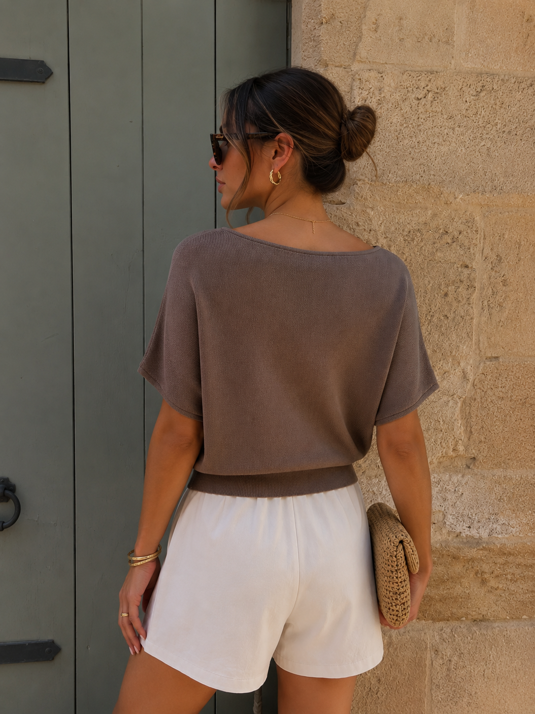 Loose top - taupe