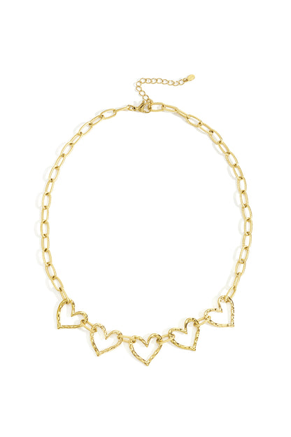 Harten ketting - goud - At Styles