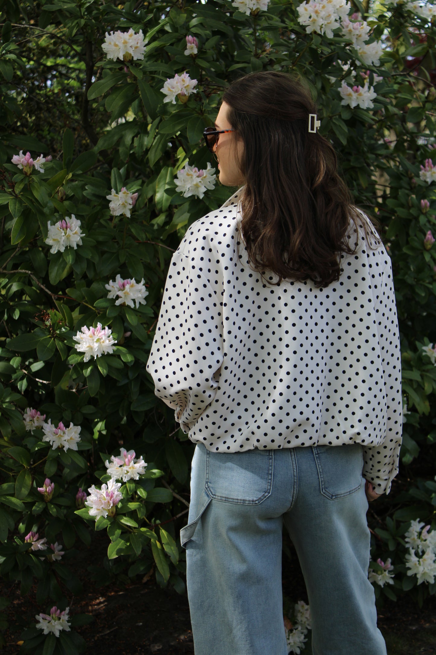 Polkadot jasje - wit - At Styles