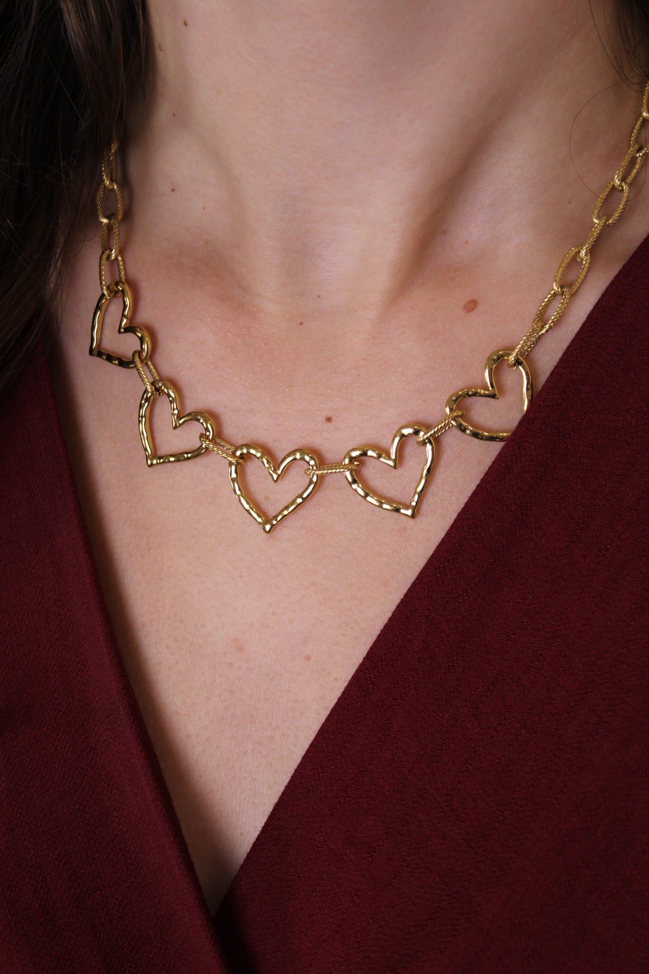 Harten ketting - goud - At Styles