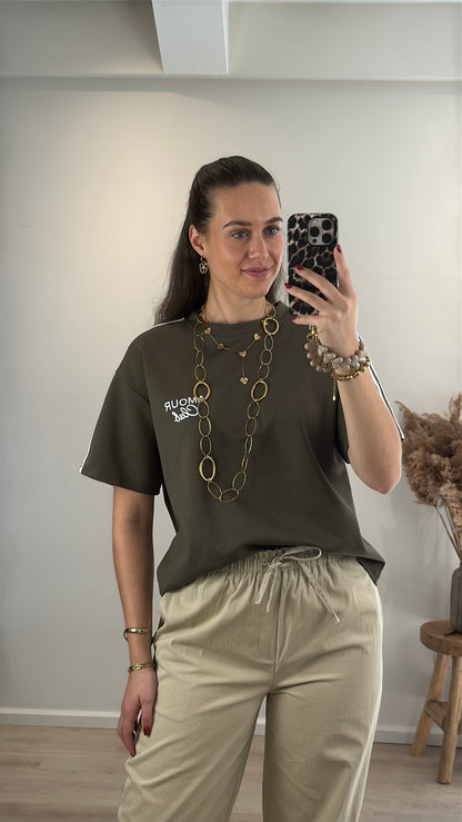 Shirt 'Amour Club' - groen