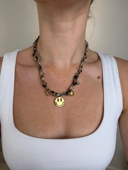 Bedel ketting - panter touw | Goud