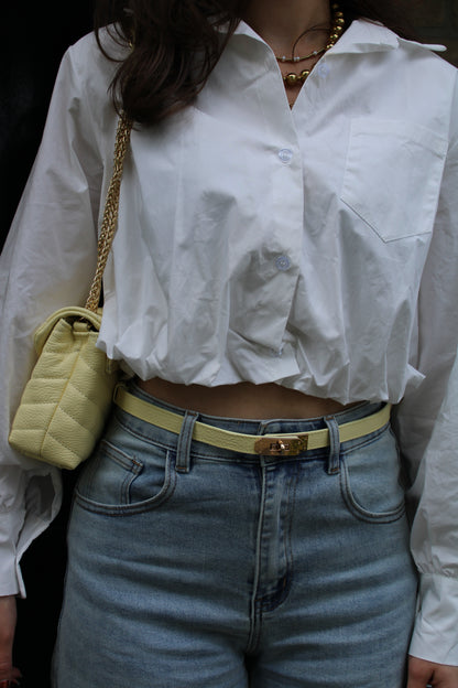 Leren riem Garcia - geel - At Styles