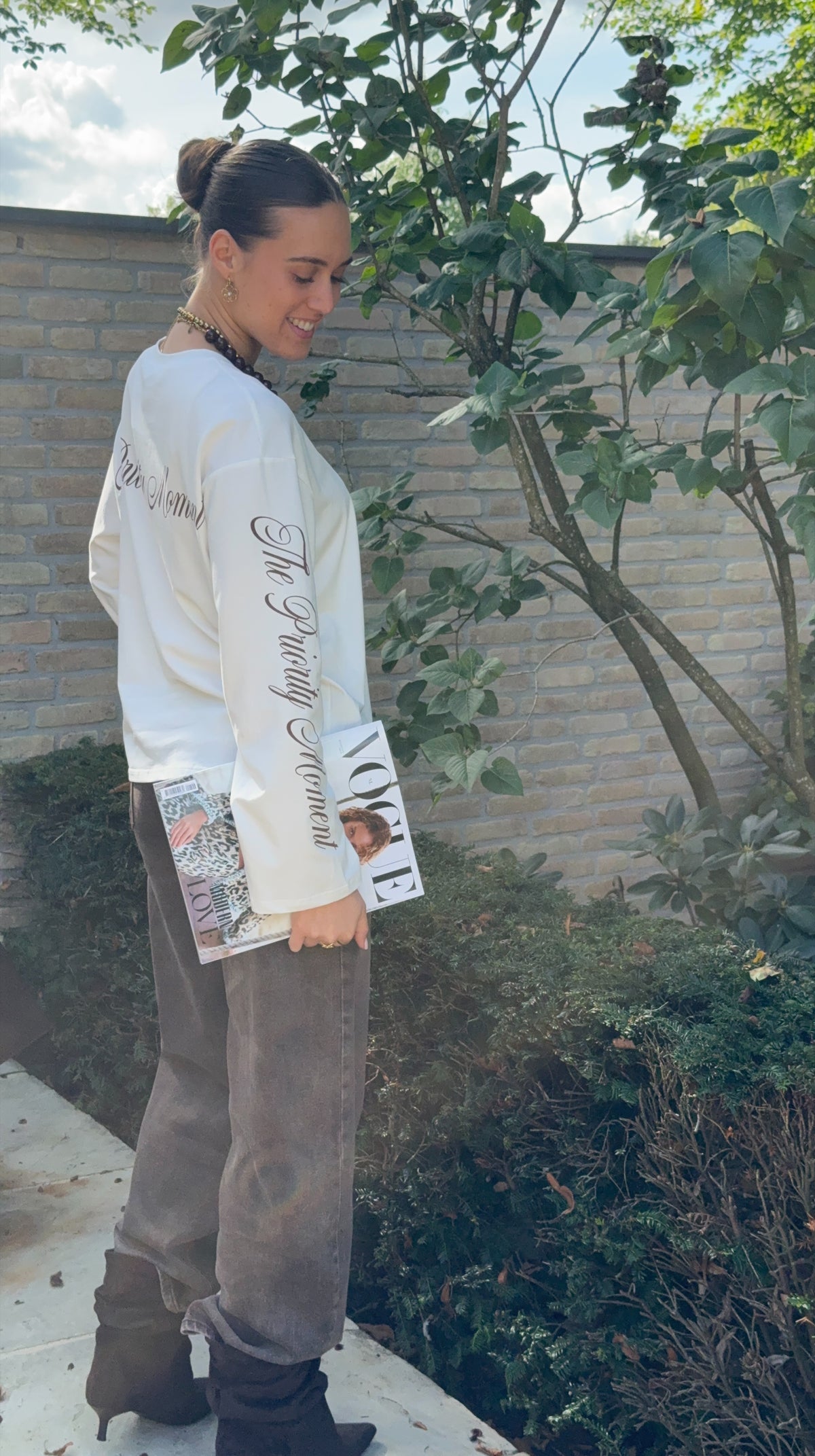 Longsleeve shirt 'Moment' - wit