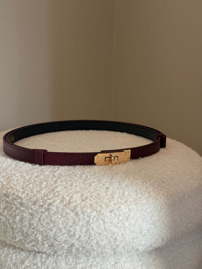 Leren riem Garcia - bordeaux