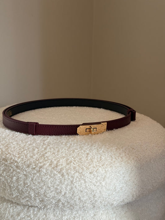 Leren riem Garcia - bordeaux