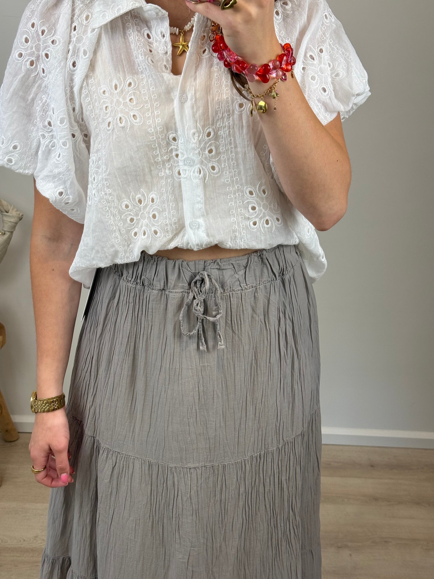 Bohemian rok - taupe