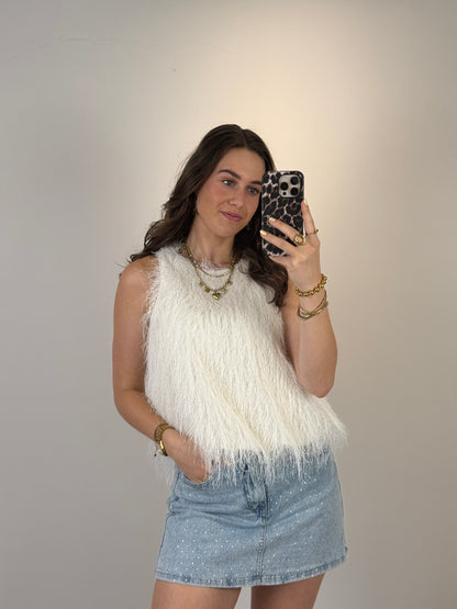 Franjes top - creme - At Styles