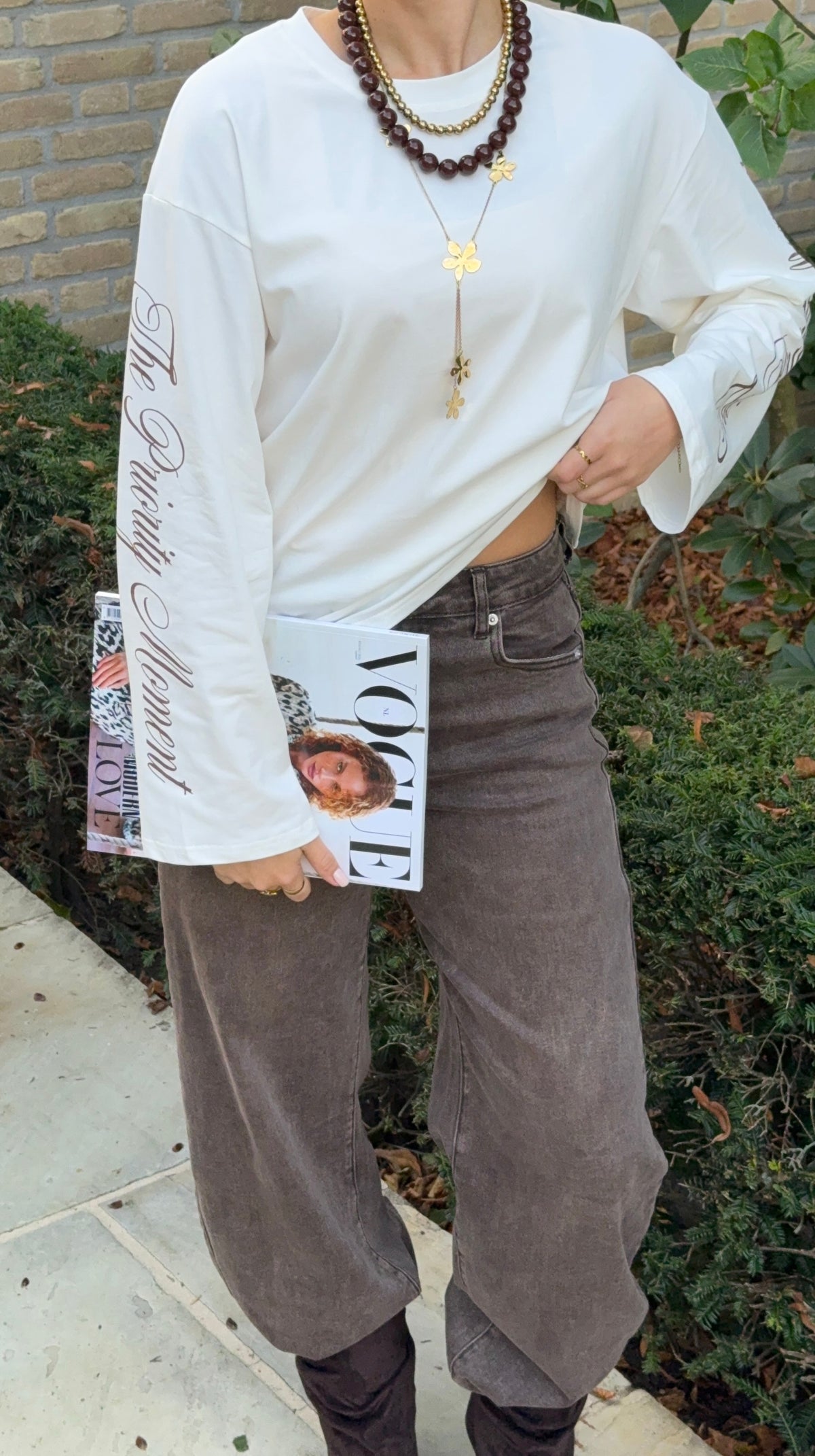 Longsleeve shirt 'Moment' - wit