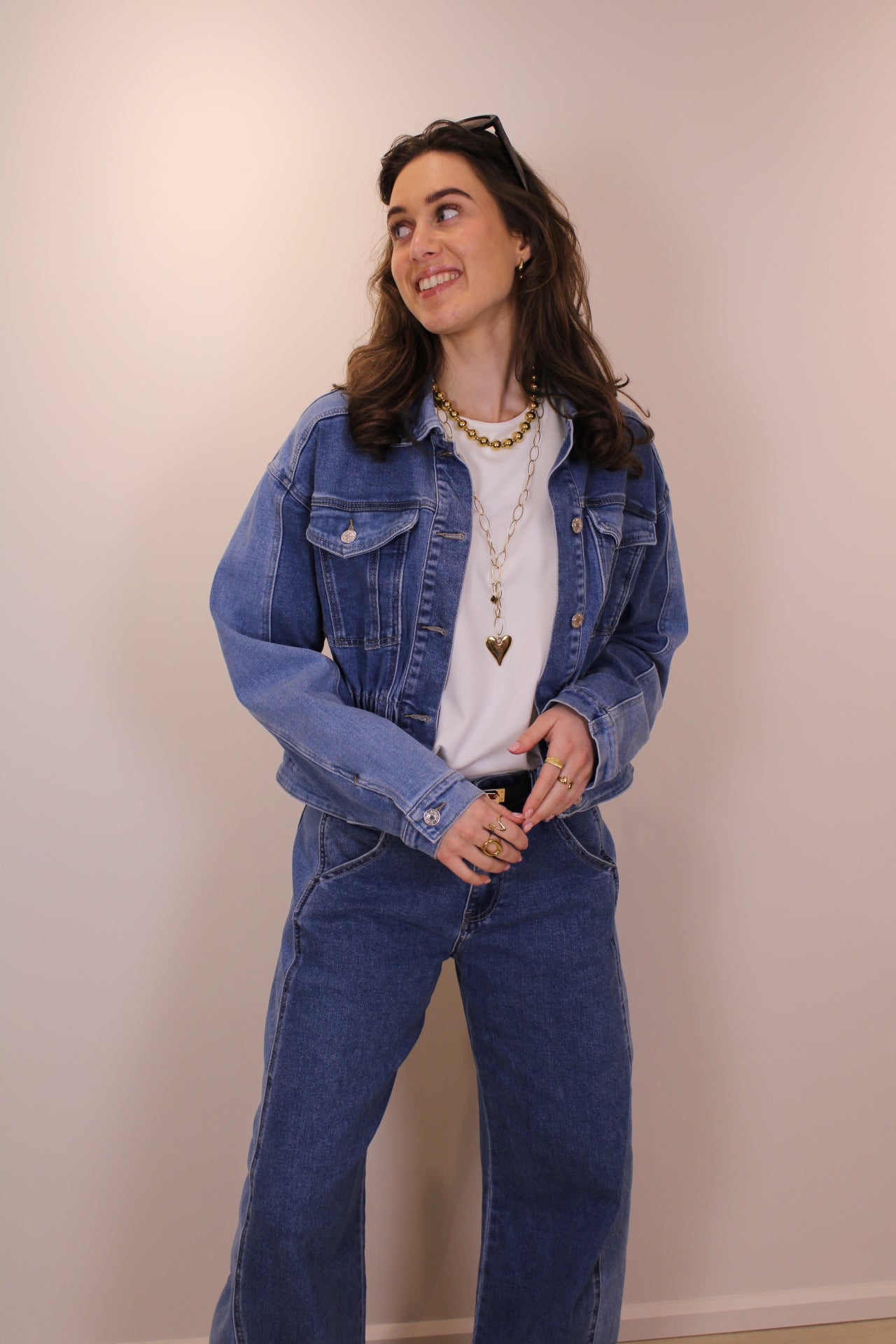 Stretch jeans jasje - denim