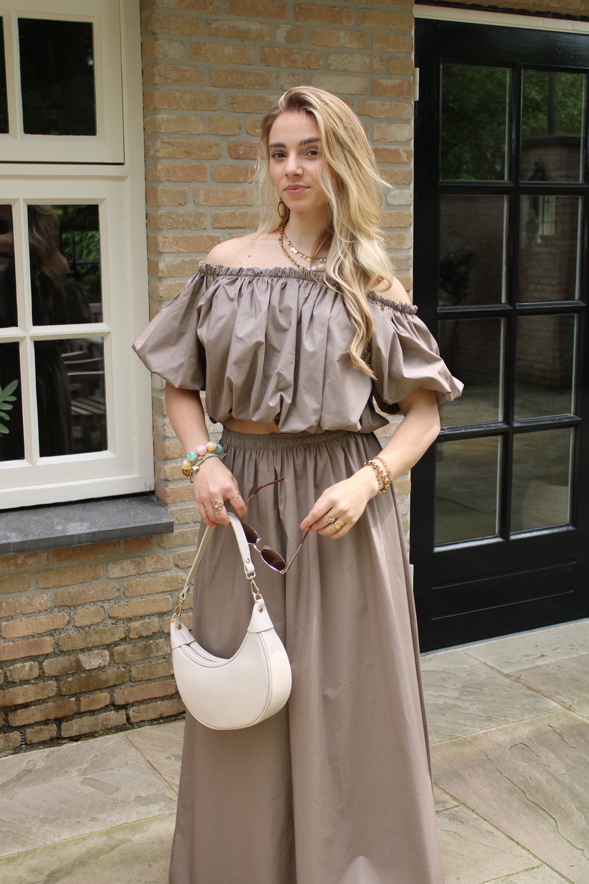Lange rok - taupe - At Styles