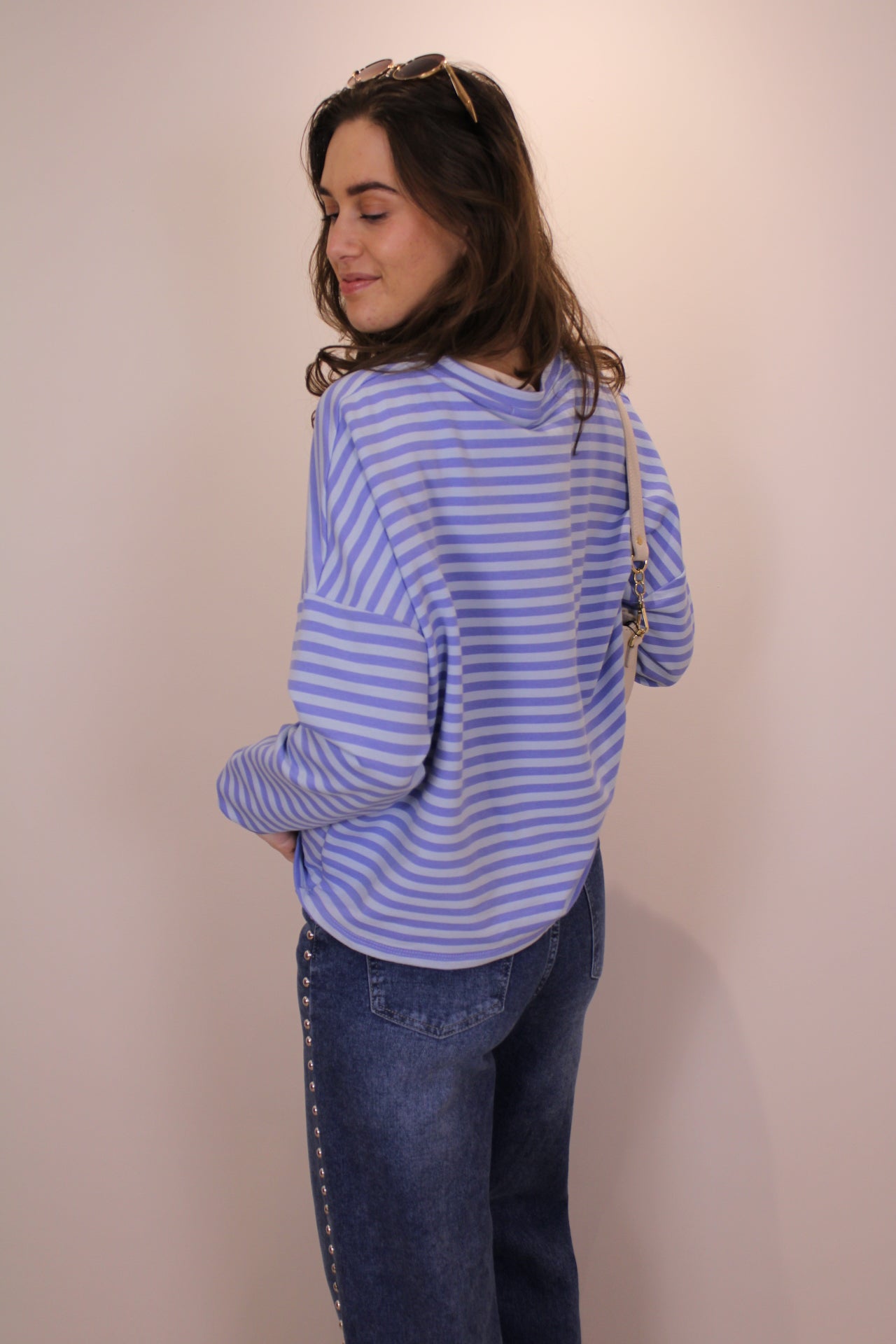 Gestreept shirt - blauw