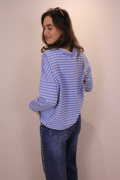 Gestreept shirt - blauw