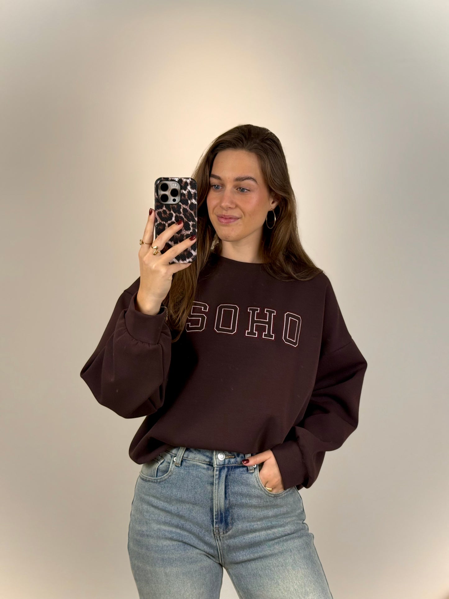 Trui Soho - bruin