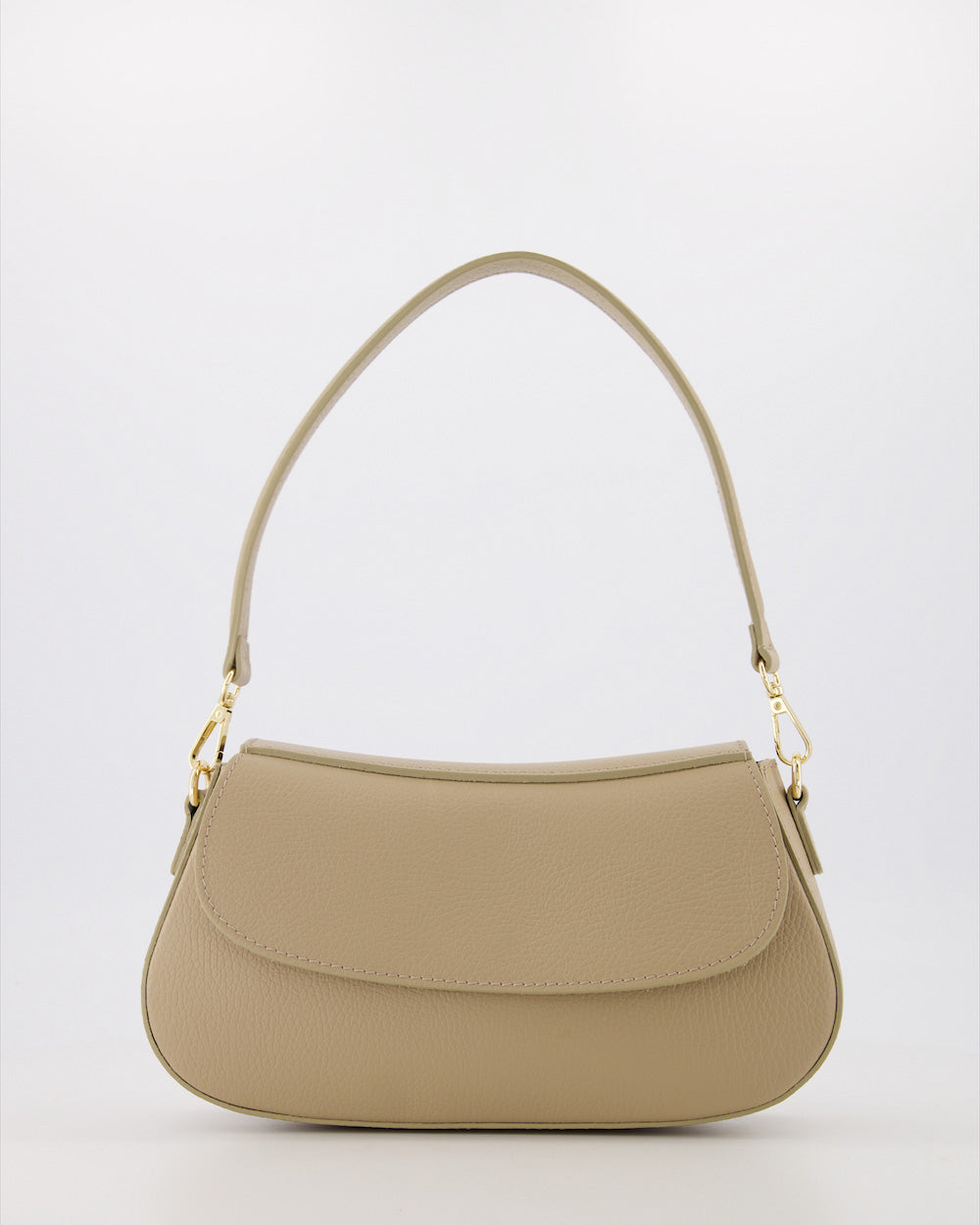Leren tas Diara - taupe
