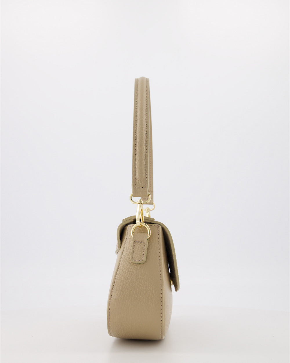 Leren tas Diara - taupe